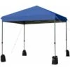 COSTWAY 2.5x2.5M Pop Up Gazebo, 3-Position Height Adjustable Commercial Instant Canopy Tent With Roller Bag And 4 Sandbags, Garden Patio Sun Shelter For Camping Barbecue Party (Blue) -Outdoor Furniture Store 32247777 1
