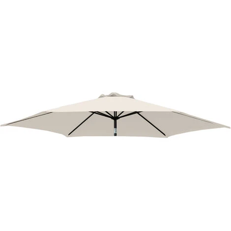 Greenbay Replacement Fabric Garden Parasol Canopy Cover For 2.5m 6 Arm Parasol - Cream 3 Greenbay Replacement Fabric Garden Parasol Canopy Cover For 2.5m 6 Arm Parasol - Cream