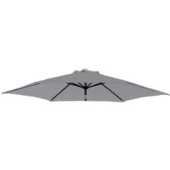 Greenbay Replacement Fabric Garden Parasol Canopy Cover For 2.7m 8 Arm Parasol - Grey