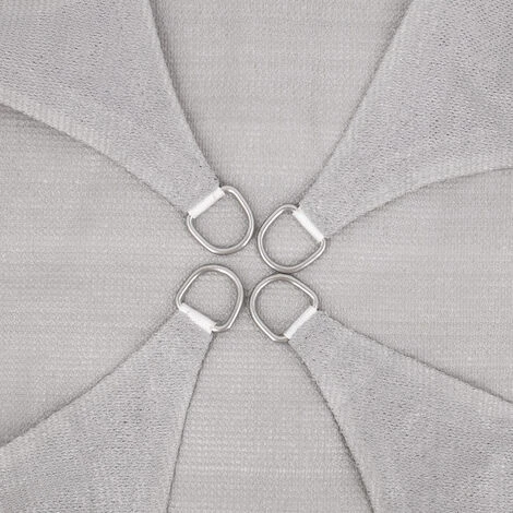 Green Bay Sun Shade Sail Square HDPE Breathable UV Block Sunscreen Awning Canopy With Free Rope 4x4m Grey 7 Green Bay Sun Shade Sail Square HDPE Breathable UV Block Sunscreen Awning Canopy With Free Rope 4x4m Grey - Image 5