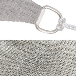 Green Bay Sun Shade Sail Rectangle HDPE Breathable UV Block Sunscreen Awning Canopy With Free Rope 4x3m Grey -Outdoor Furniture Store 32348443 3