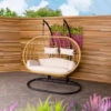 Charles Bentley Double Hanging Swing Chair Seat H196 X D117 X W167cm Natural -Outdoor Furniture Store 32533350 1