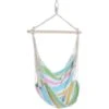 Outsunny Garden Hammock Chair Yard Hanging Rope Cotton Cloth Green -Outdoor Furniture Store 3259318 1