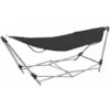 Hammock With Foldable Stand Black -Outdoor Furniture Store 33219490 1