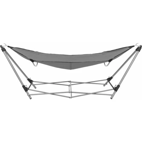 Hammock With Foldable Stand Grey 5 Hammock With Foldable Stand Grey - Image 3