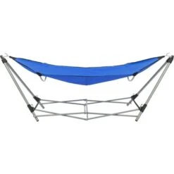 Hammock With Foldable Stand Blue -Outdoor Furniture Store 33219494 3