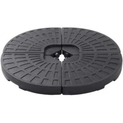 Livingandhome Banana Parasol Fan-shaped Base Stand / Water Filled 52KG / Sand Filled 66KG -Outdoor Furniture Store 33463161 3