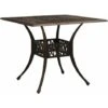 Garden Table Bronze 90x90x73 Cm Cast Aluminium VidaXL -Outdoor Furniture Store 33544279 1