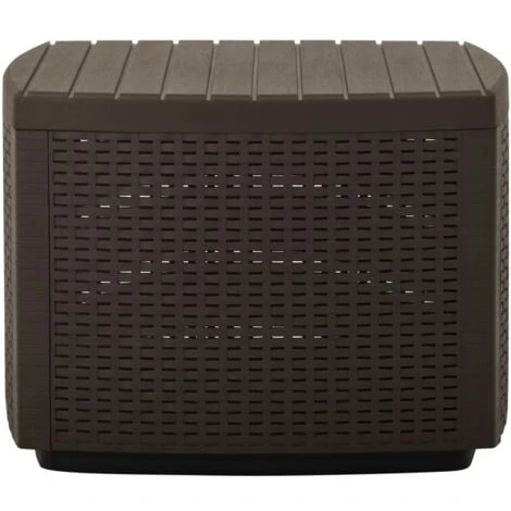 Garden Table Mocha 53x53x40 Cm Plastic VidaXL 6 Garden Table Mocha 53x53x40 Cm Plastic VidaXL - Image 4