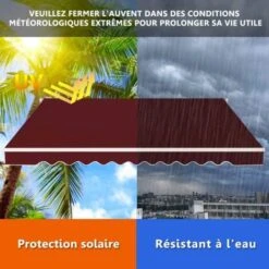2.5x3m Patio Awning Manual Garden Canopy Sun Shade Retractable Shelter Outdoor -Outdoor Furniture Store 33648888 4