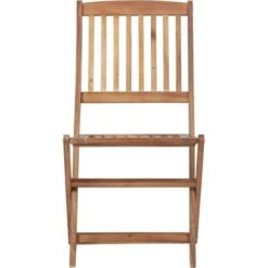 Folding Outdoor Chairs 2 Pcs Solid Acacia Wood VidaXL -Outdoor Furniture Store 33814521 4