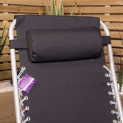 Multi Position Garden Gravity Relaxer Chair / Sun Lounger - BLACK/SILVER -Outdoor Furniture Store 33895214 5