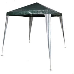 2.4m X 2.4m (8ft X 8ft) Gazebo Party Tent In Green & White