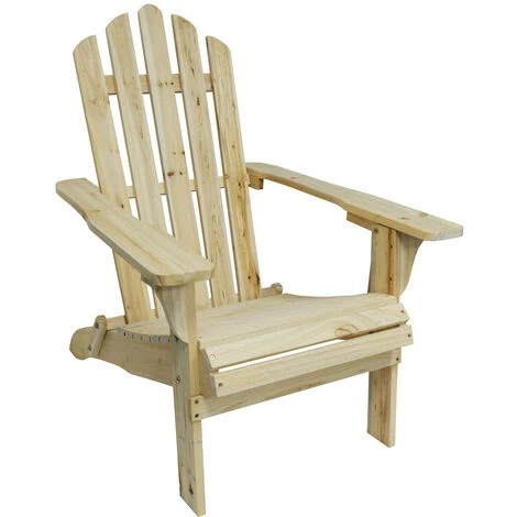 WATSONS - Adirondack Wooden Garden Chair - Natural 3 WATSONS - Adirondack Wooden Garden Chair - Natural