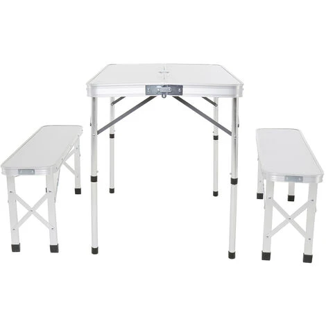 Charles Bentley ODYSSEY 4 Seater Compact Folding Aluminium Bench Dining Set Camp 4 Charles Bentley ODYSSEY 4 Seater Compact Folding Aluminium Bench Dining Set Camp - Image 2