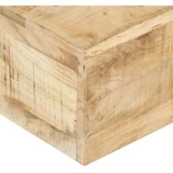Coffee Table 80x80x28 Cm Solid Mango Wood VidaXL -Outdoor Furniture Store 34197683 4