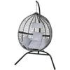 Swing Hanging Egg Chair Rattan Bench Garden Patio Outdoor Indoor
