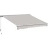 Outsunny Garden Door Awning Retractable Canopy Electric Patio Shelter 3.5W X 0-2.5D M -Outdoor Furniture Store 3539767 1