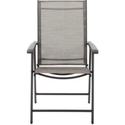 Livingandhome Set Of 2 Brown Garden Patio Folding Chairs -Outdoor Furniture Store 35478086 3