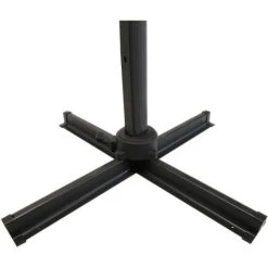 Charles Bentley 3.5m X-Large Hanging Banana Umbrella Parasol Grey -Outdoor Furniture Store 3610412 5