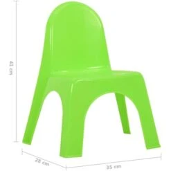 Children's Table And Chair Set PP VidaXL 9 Children's Table And Chair Set PP VidaXL -Outdoor Furniture Store 36153525 3