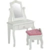 Olivia's Little World 18 Doll Furniture Wooden Dressing Table Vanity Table Set TD-0207A