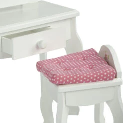 Olivia's Little World 18 Doll Furniture Wooden Dressing Table Vanity Table Set TD-0207A 10 Olivia's Little World 18 Doll Furniture Wooden Dressing Table Vanity Table Set TD-0207A -Outdoor Furniture Store 36338189 4