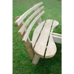 Forest Circular Wooden Garden Picnic Table With Seat Backs 8'x8' (2.4x2.4m) 9 Forest Circular Wooden Garden Picnic Table With Seat Backs 8'x8' (2.4x2.4m) -Outdoor Furniture Store 36487507 4