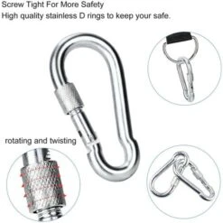 Straps For Outdoor Hammocks, Length 150 Cm With Hanging Straps For Swings / Tree Guards, Locking Capacity Up To 550 Kg SOEKAVIA -Outdoor Furniture Store 37153798 3