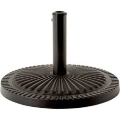 Heavy Duty Garden Parasol Umbrella Base - Weatherproof Victorian Style Adjustable Cast Iron Effect Umbrella Stand For Patio, Garden, Outdoor, Camping – Black 14kg -Outdoor Furniture Store 37394184 4