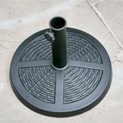 Rattan Effect Garden Parasol Umbrella Base - Heavy Duty Weatherproof Traditional Adjustable Black Resin Umbrella Stand For Patio, Garden, Outdoor, Camping - Black (10Kg) 9 Rattan Effect Garden Parasol Umbrella Base - Heavy Duty Weatherproof Traditional Adjustable Black Resin Umbrella Stand For Patio, Garden, Outdoor, Camping - Black (10Kg) -Outdoor Furniture Store 37394196 3