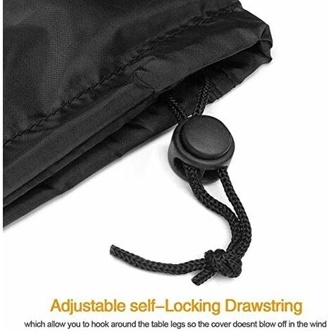 Garden Furniture Cover, Waterproof And Dustproof Protective Cover Tarpaulin Garden Cover, Polyester Garden Furniture Cover For Garden Living Room And Patio Furniture - Black SOEKAVIA 6 Garden Furniture Cover, Waterproof And Dustproof Protective Cover Tarpaulin Garden Cover, Polyester Garden Furniture Cover For Garden Living Room And Patio Furniture - Black SOEKAVIA - Image 4