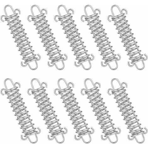 Tensioner Spring, 10 Pcs Spring Rope Buckle, Tent Spring Buckles, Absorber Spring, Tension Spring For Shade Sail, Tarp, Tent, Wire Mesh SOEKAVIA 3 Tensioner Spring, 10 Pcs Spring Rope Buckle, Tent Spring Buckles, Absorber Spring, Tension Spring For Shade Sail, Tarp, Tent, Wire Mesh SOEKAVIA