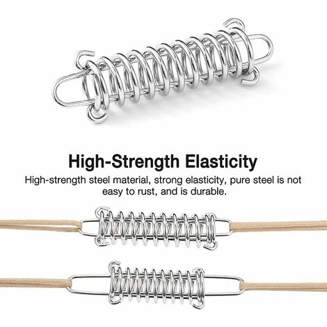 Tensioner Spring, 10 Pcs Spring Rope Buckle, Tent Spring Buckles, Absorber Spring, Tension Spring For Shade Sail, Tarp, Tent, Wire Mesh SOEKAVIA 6 Tensioner Spring, 10 Pcs Spring Rope Buckle, Tent Spring Buckles, Absorber Spring, Tension Spring For Shade Sail, Tarp, Tent, Wire Mesh SOEKAVIA - Image 4