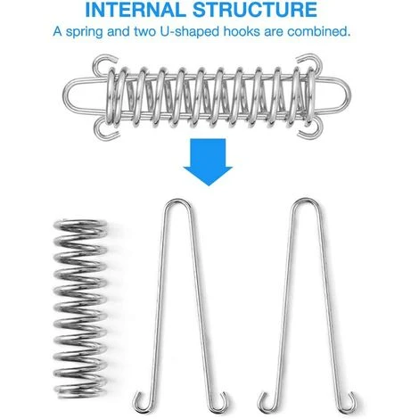 Tensioner Spring, 10 Pcs Spring Rope Buckle, Tent Spring Buckles, Absorber Spring, Tension Spring For Shade Sail, Tarp, Tent, Wire Mesh SOEKAVIA 7 Tensioner Spring, 10 Pcs Spring Rope Buckle, Tent Spring Buckles, Absorber Spring, Tension Spring For Shade Sail, Tarp, Tent, Wire Mesh SOEKAVIA - Image 5