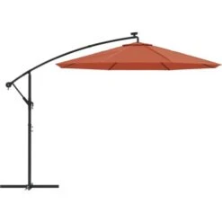 Replacement Fabric For Cantilever Umbrella Terracotta 350 Cm VidaXL -Outdoor Furniture Store 39355653 4