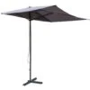 Powder-coated Steel Frame Half Parasol