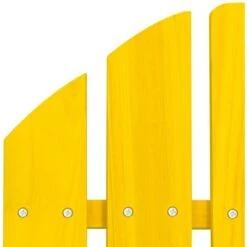 Garden Adirondack Chair Solid Fir Wood Yellow VidaXL -Outdoor Furniture Store 39775447 5