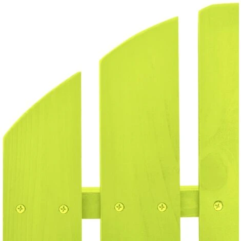 Garden Adirondack Rocking Chair Solid Fir Wood Green VidaXL 7 Garden Adirondack Rocking Chair Solid Fir Wood Green VidaXL - Image 5