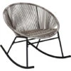 Charles Bentley Zanzibar Rocking Chair Grey Rattan String Seat -Outdoor Furniture Store 40314767 1