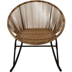 Charles Bentley Zanzibar Rocking Chair Natural Rattan String Seat -Outdoor Furniture Store 40321704 2