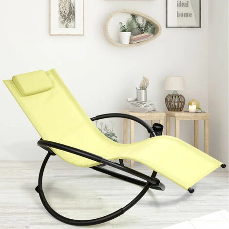 Outdoor Rocking Chair Folding Orbital Zero Gravity Lounger Patio Recliner 4 Outdoor Rocking Chair Folding Orbital Zero Gravity Lounger Patio Recliner - Image 2