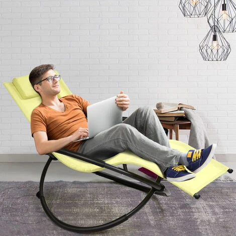 Outdoor Rocking Chair Folding Orbital Zero Gravity Lounger Patio Recliner 5 Outdoor Rocking Chair Folding Orbital Zero Gravity Lounger Patio Recliner - Image 3