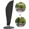 LITZEE Parasol Cover, Extra Large Umbrella Cover With Zip, Weatherproof Outdoor Umbrella Cover Cantilever Banana Garden Protector With Storage Bag, (280cm:308145cm)