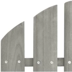 2-Seater Garden Adirondack Chair Solid Fir Wood Grey VidaXL -Outdoor Furniture Store 41990212 5