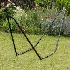 Harbour Housewares Garden Hammock Stand - Black -Outdoor Furniture Store 45890175 4
