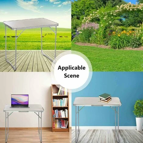 Folding Table 80cm60cm(LW) Portable Plastic Indoor Outdoor Picnic Party Dining Camp Tables Lightweight 4.05kg( 8.9lbs) 5 Folding Table 80cm60cm(LW) Portable Plastic Indoor Outdoor Picnic Party Dining Camp Tables Lightweight 4.05kg( 8.9lbs) - Image 3