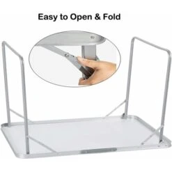 Folding Table 80cm60cm(LW) Portable Plastic Indoor Outdoor Picnic Party Dining Camp Tables Lightweight 4.05kg( 8.9lbs) 10 Folding Table 80cm60cm(LW) Portable Plastic Indoor Outdoor Picnic Party Dining Camp Tables Lightweight 4.05kg( 8.9lbs) -Outdoor Furniture Store 46235748 4