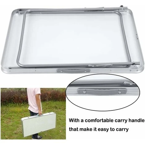 Folding Table 80cm60cm(LW) Portable Plastic Indoor Outdoor Picnic Party Dining Camp Tables Lightweight 4.05kg( 8.9lbs) 7 Folding Table 80cm60cm(LW) Portable Plastic Indoor Outdoor Picnic Party Dining Camp Tables Lightweight 4.05kg( 8.9lbs) - Image 5