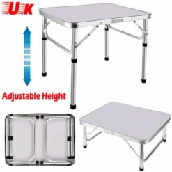 Portable Folding Camping Table Aluminium Carry BBQ Desk Kitchen Outdoor Picnic